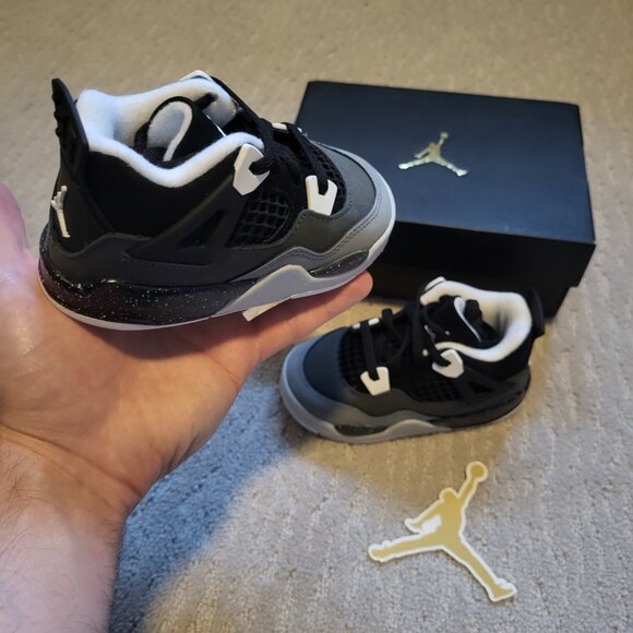 Baby Size 8c - Jordan 4 Retro Fear (2024) (TD) -  FV4538-002 - AUTHENTIC NEW! - Picture 2 of 10